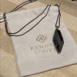 Kendra Scott Gunmetal Necklace